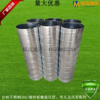 定制離心風(fēng)機(jī)專用白鐵皮風(fēng)管DN700 鍍鋅排風(fēng)管道