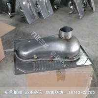 SLD-102不銹鋼水沖蹲便  環(huán)保工程用不銹鋼蹲便 直排式
