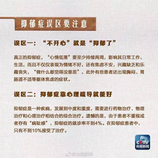 抑郁癥誤區要注意