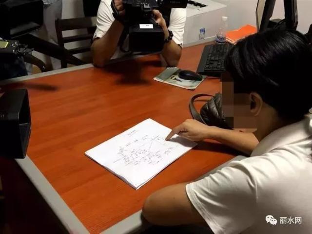 此案犯罪嫌疑人石某琴，用警方繪制的關系網，進一步向記者說明此案經過。