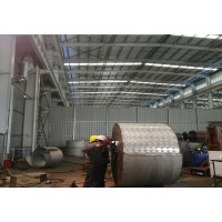 提前完成海定客戶螺旋板換熱器定制產(chǎn)品,萬益宏有速度有力度!