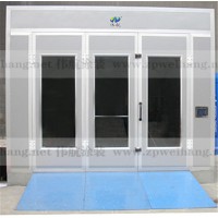 山東汽車烤漆房環評達標噴烤房環保設備成套移動伸縮房