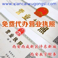 西安西咸新區灃東新城代辦營業執照