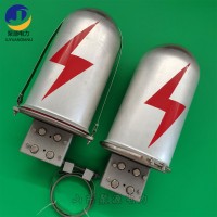 adss/opgw光纜金具鋁合金接頭盒 24芯帽式接線盒