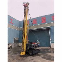 現貨出售履帶式光伏打樁車 光伏伸縮款打樁機 履帶打樁機