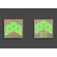 樓梯梯面不銹鋼箭頭地貼，夜光安全出口標(biāo)志，地鐵夜光標(biāo)牌