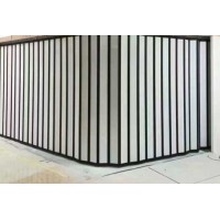 水晶折疊門河北任丘生產廠家，河北北創金屬門窗