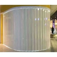 水晶折疊門，高鐵站地鐵站火車站水晶卷簾門河北生產廠家