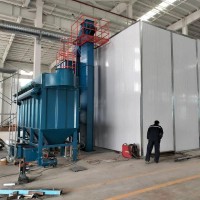 全自動打砂房刮板回砂除塵凈化設備